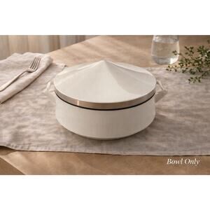 Mikasa Solitude Bone China Bowl with Lid Japan A5-166 Vintage MCM Serving Dish